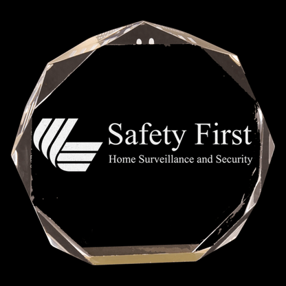 Gold Octagon Acrylic Award
