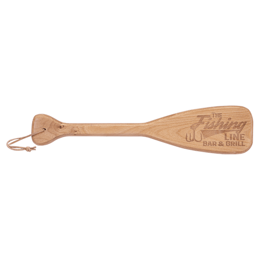Boat Paddle with Leather String 18" x 4"
