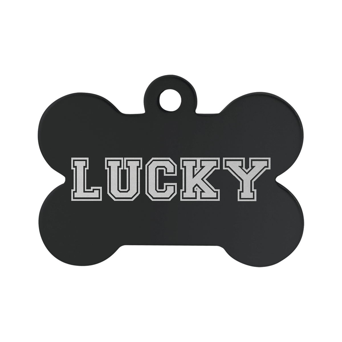 Anodized Aluminum Bone Pet Tag 1.25" x .75"