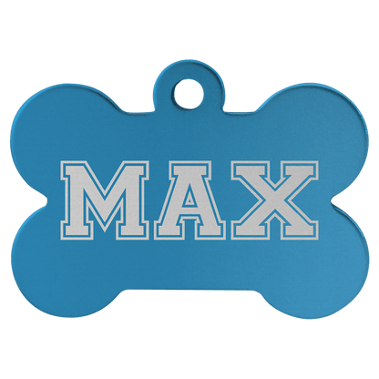 Anodized Aluminum Bone Pet Tag 1.5" x 1"