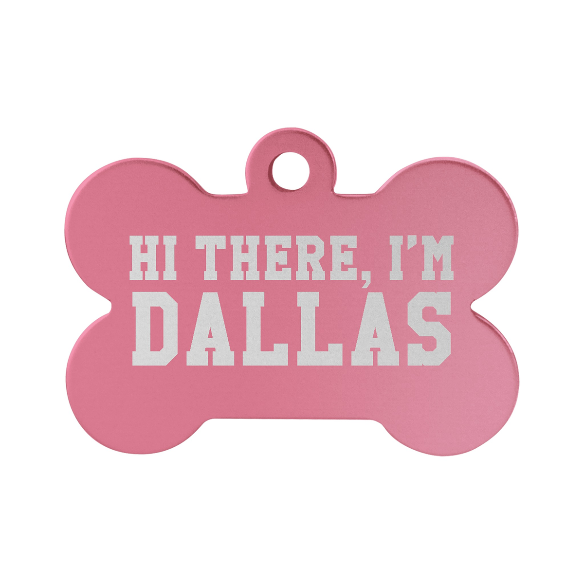 Anodized Aluminum Bone Pet Tag 1.5" x 1"