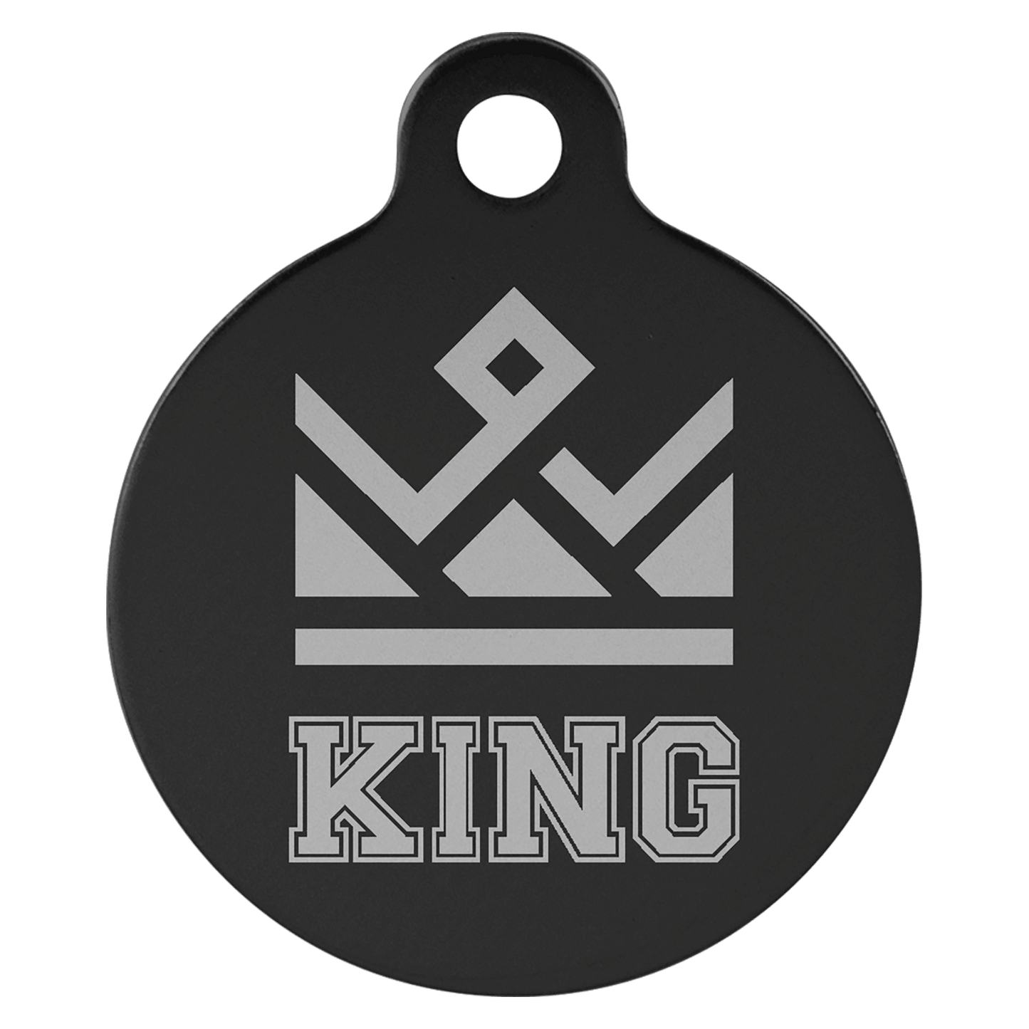 Anodized Aluminum Round Pet Tag 1"