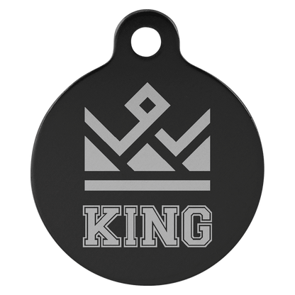 Anodized Aluminum Round Pet Tag 1"