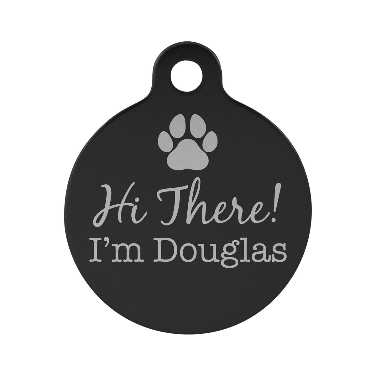Anodized Aluminum Round Pet Tag 1.25"