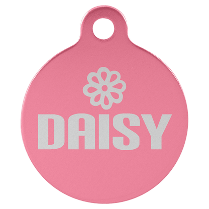 Anodized Aluminum Round Pet Tag 1.25"
