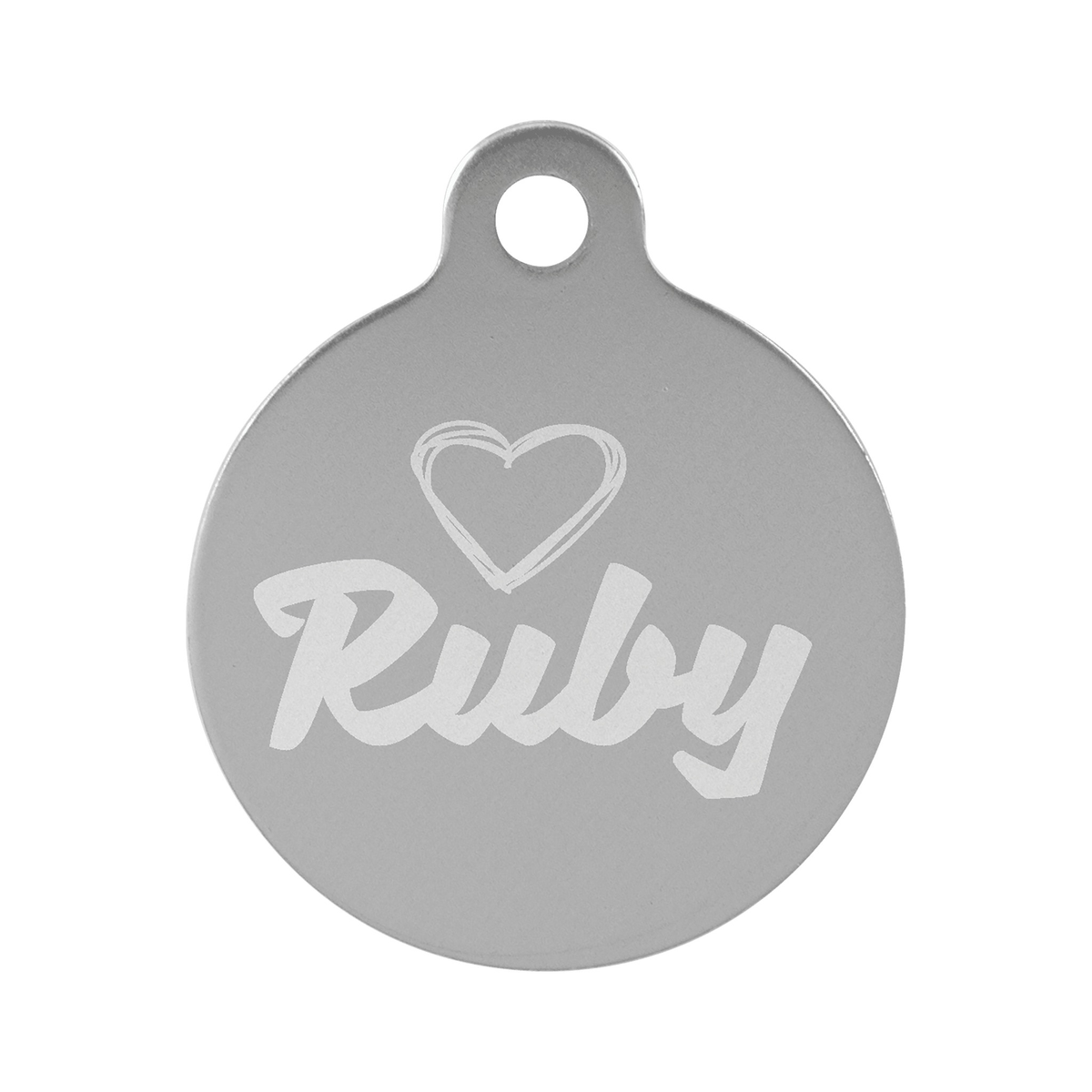 Anodized Aluminum Round Pet Tag 1.25"