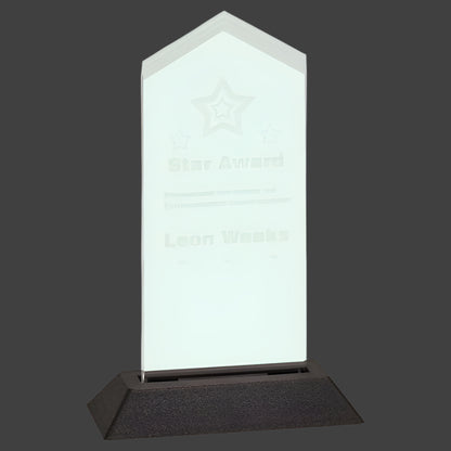 Jade Frosted Arrow Pop-In Acrylic (Base not included)