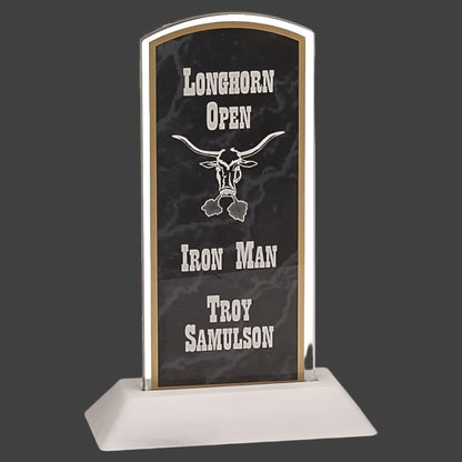Black Marbleized Arch Pop-In Acrylic (Base not included)