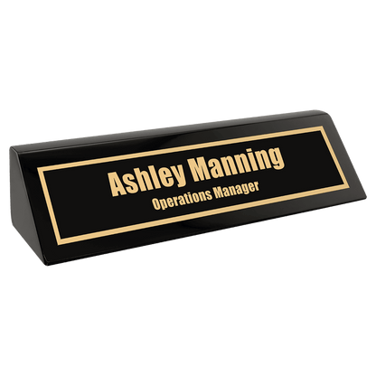 Black Piano Finish Desk Wedge