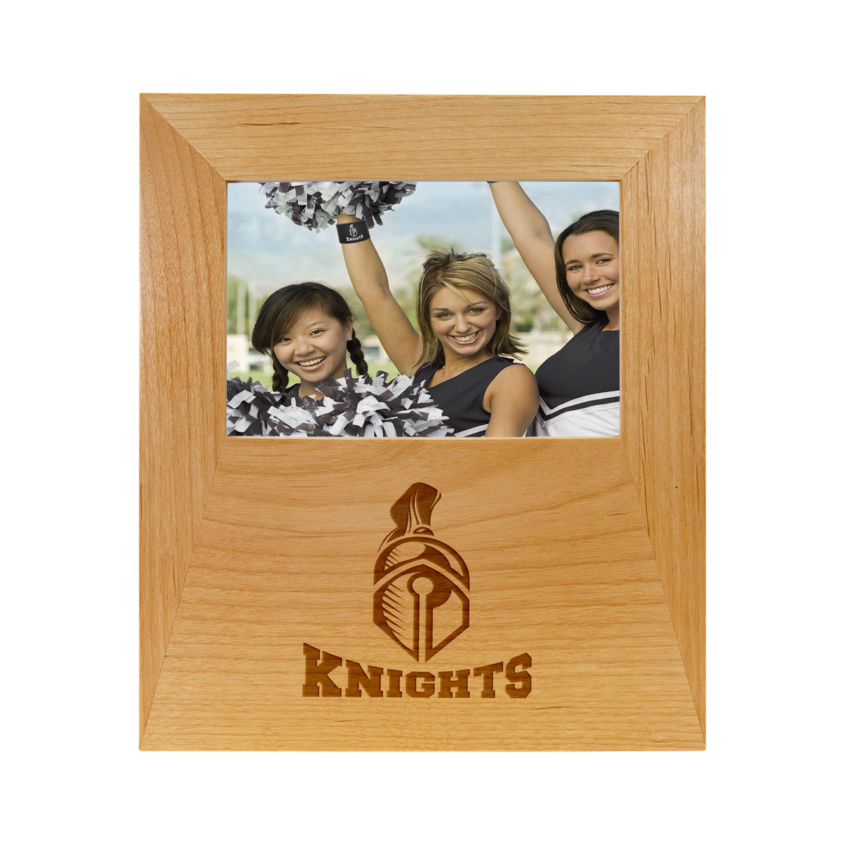 Genuine Red Alder 4" x 6" Picture Frame with 4.5" x 8" Engraving Area