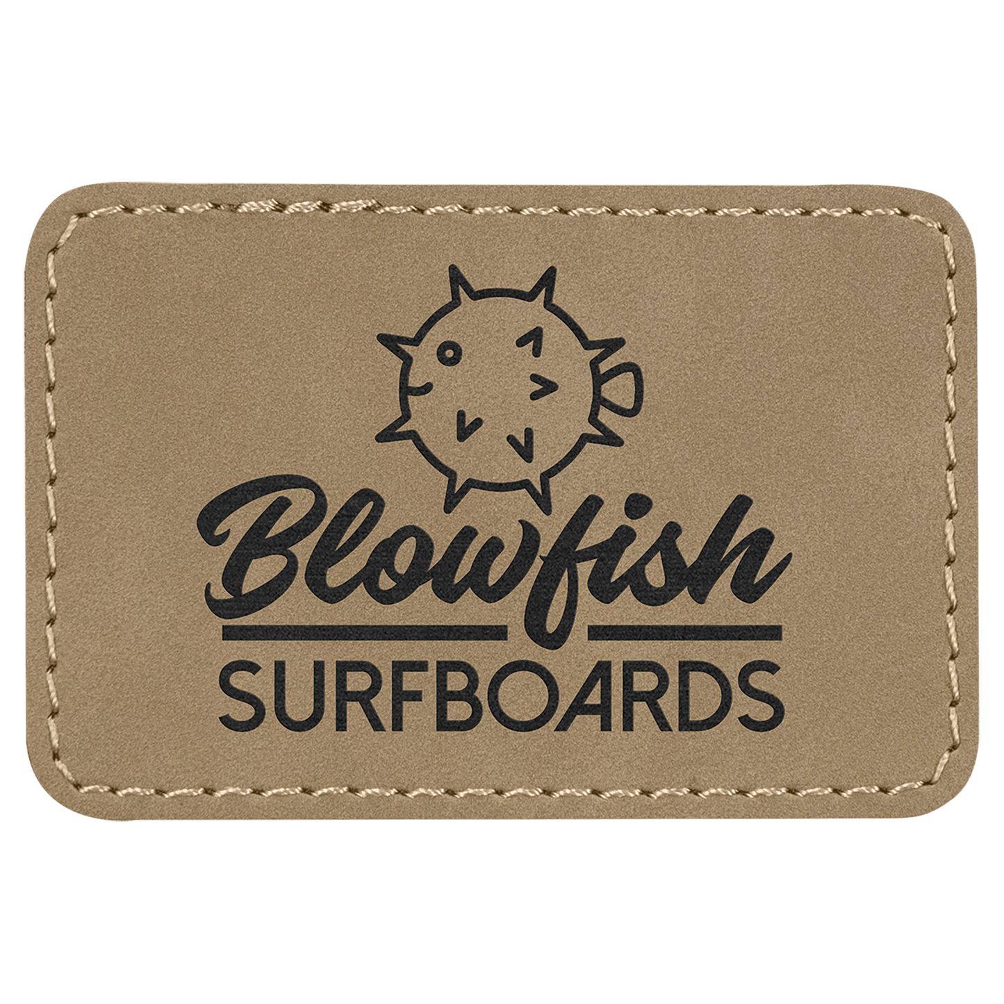 Rectangle Leatherette Patch with Adhesive 3" x 2"