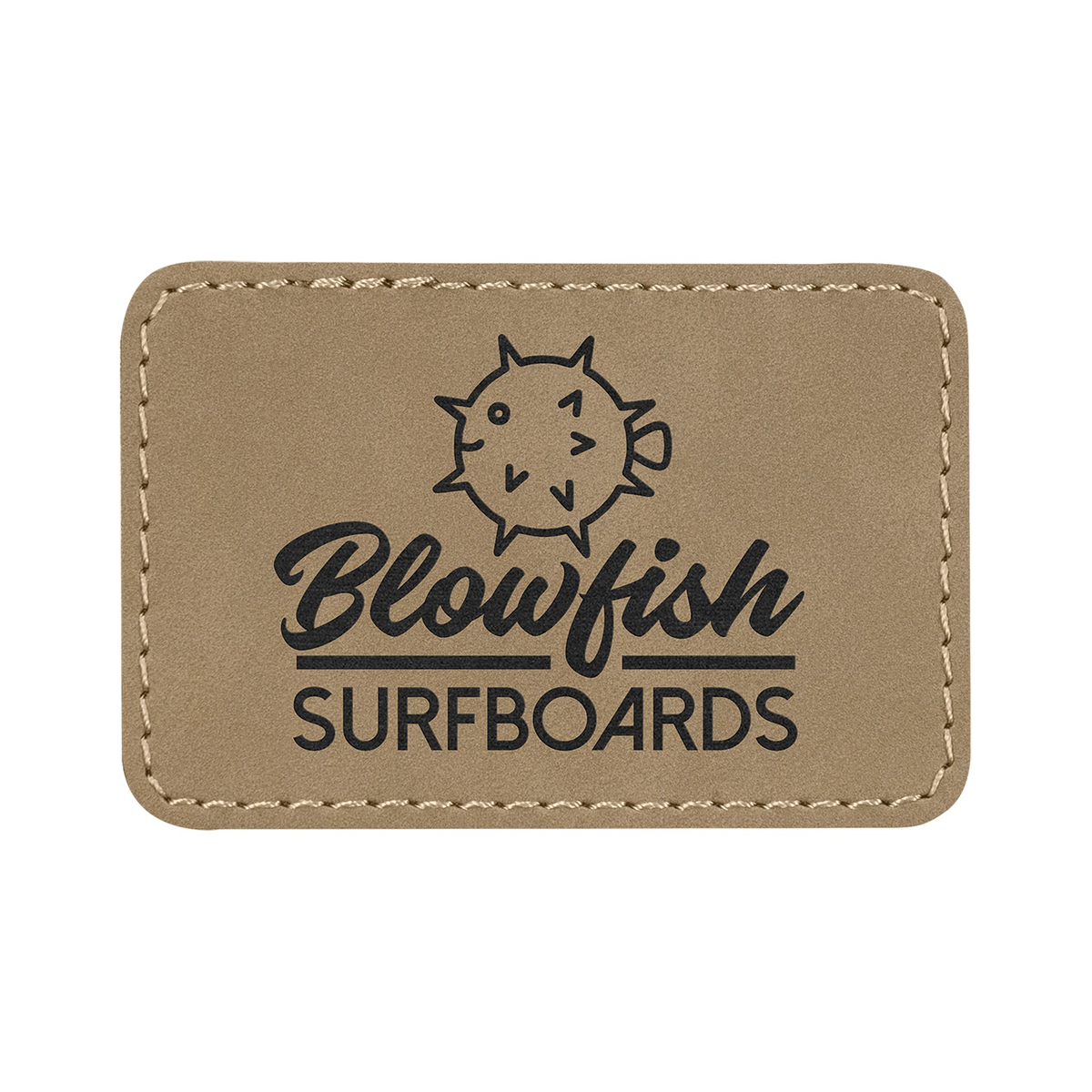 Rectangle Leatherette Patch with Adhesive 3" x 2"