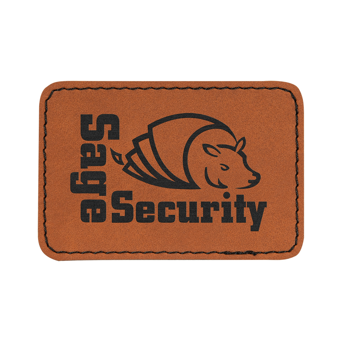Rectangle Leatherette Patch with Adhesive 3" x 2"