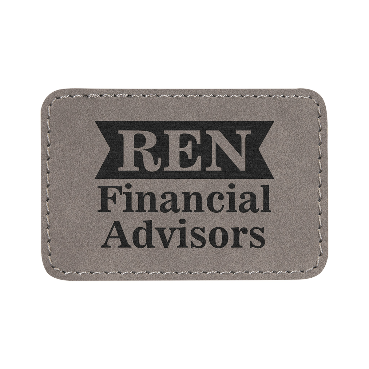 Rectangle Leatherette Patch with Adhesive 3" x 2"