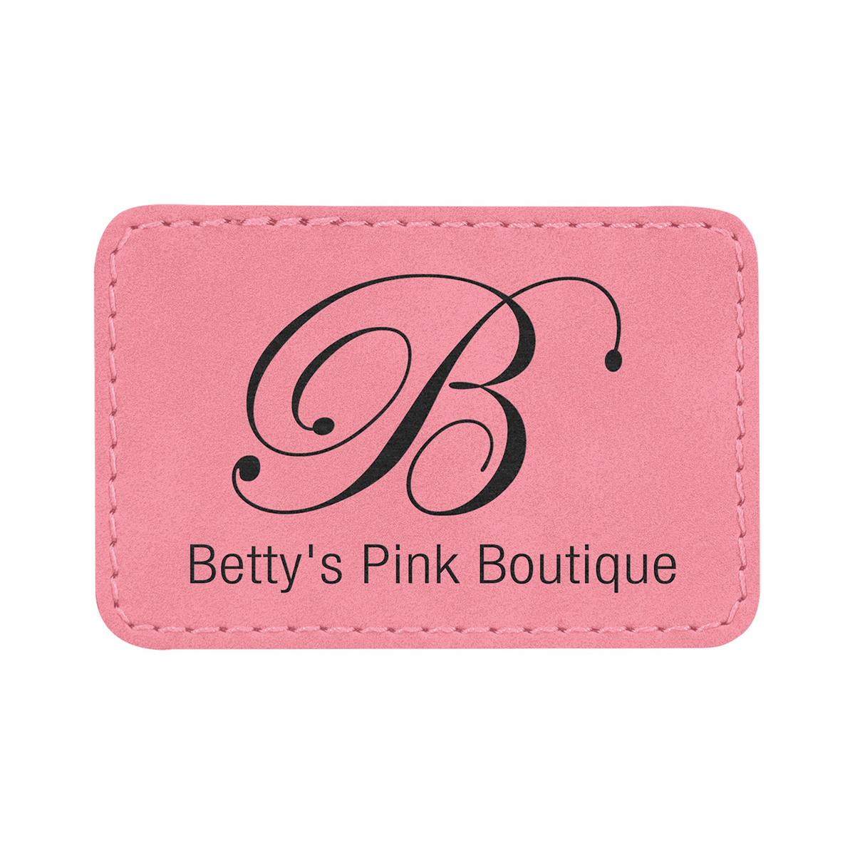Rectangle Leatherette Patch with Adhesive 3" x 2"