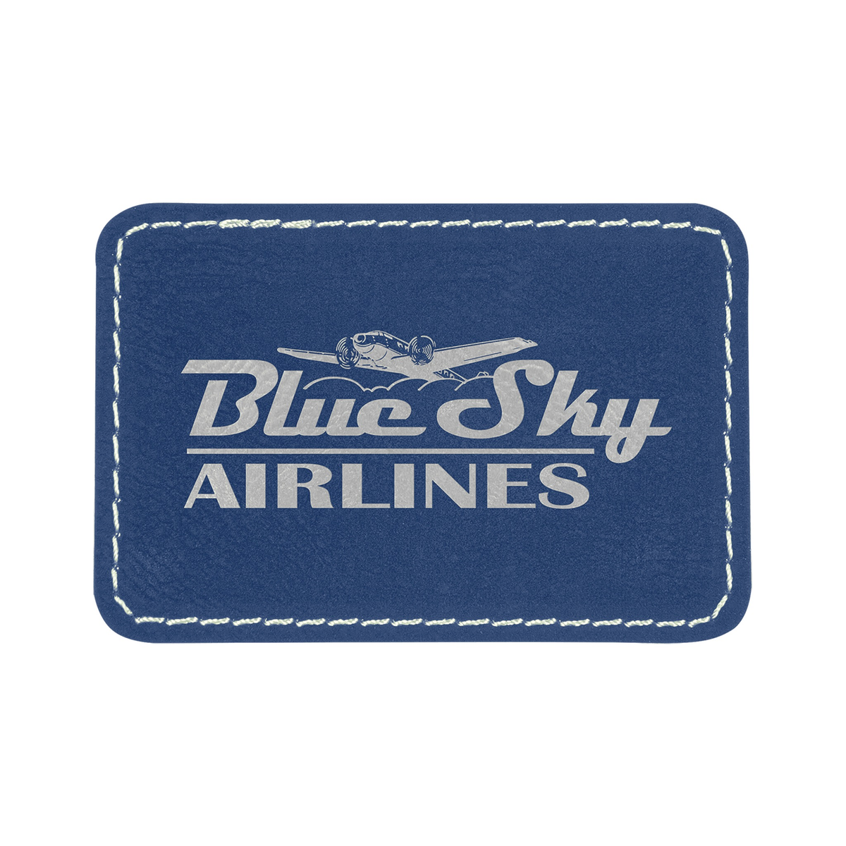 Rectangle Leatherette Patch with Adhesive 3" x 2"