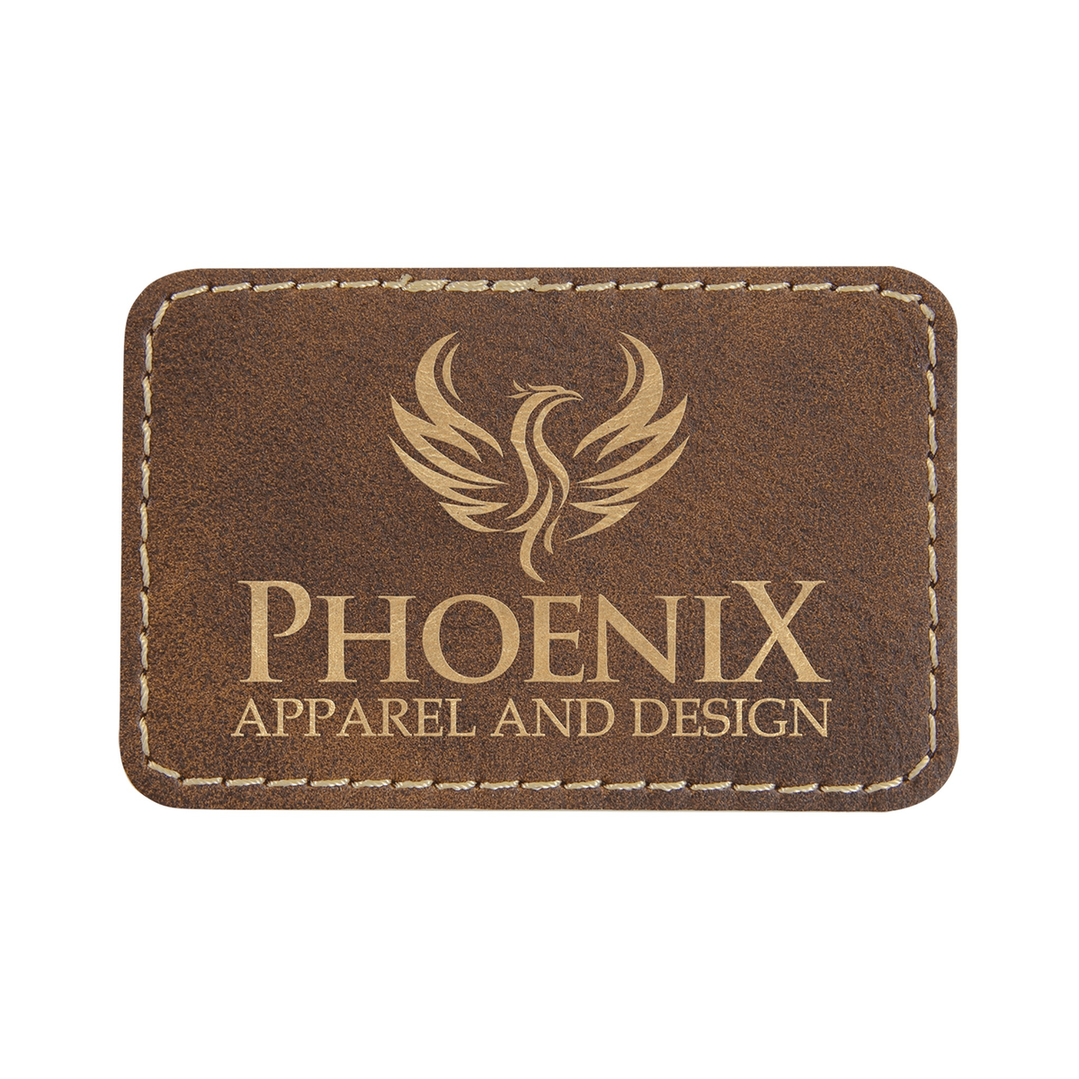 Rectangle Leatherette Patch with Adhesive 3" x 2"