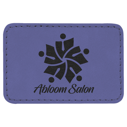 Rectangle Leatherette Patch with Adhesive 3" x 2"