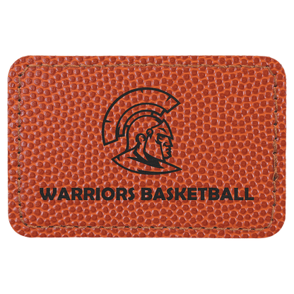 Rectangle Leatherette Patch with Adhesive 3" x 2"