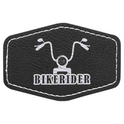 Hex Leatherette Patch with Adhesive 3" x 2"
