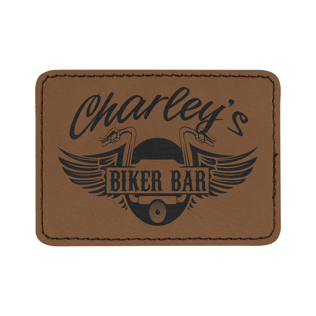 Rectangle Leatherette Patch with Adhesive 3.5" x 2.5"