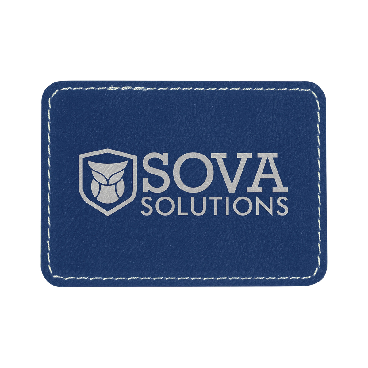 Rectangle Leatherette Patch with Adhesive 3.5" x 2.5"