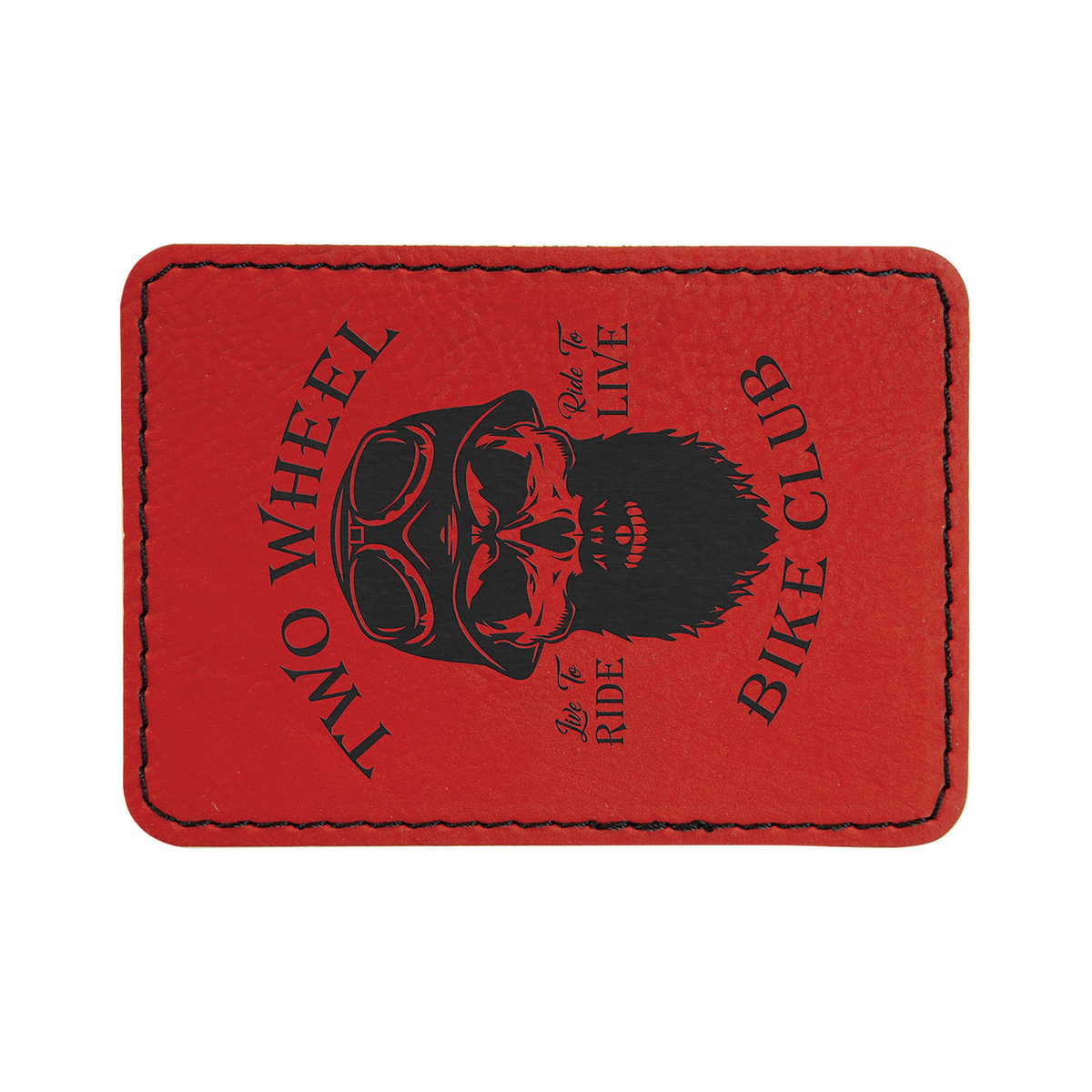 Rectangle Leatherette Patch with Adhesive 3.5" x 2.5"
