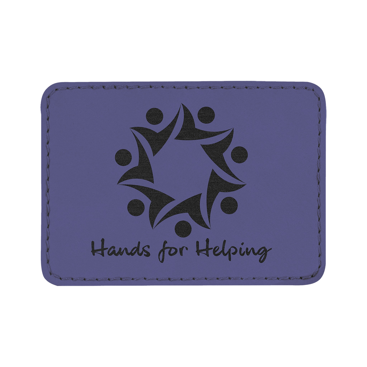 Rectangle Leatherette Patch with Adhesive 3.5" x 2.5"
