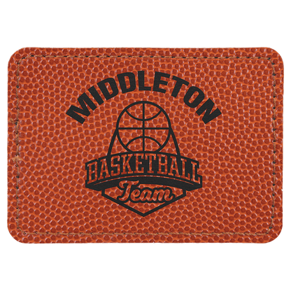 Rectangle Leatherette Patch with Adhesive 3.5" x 2.5"