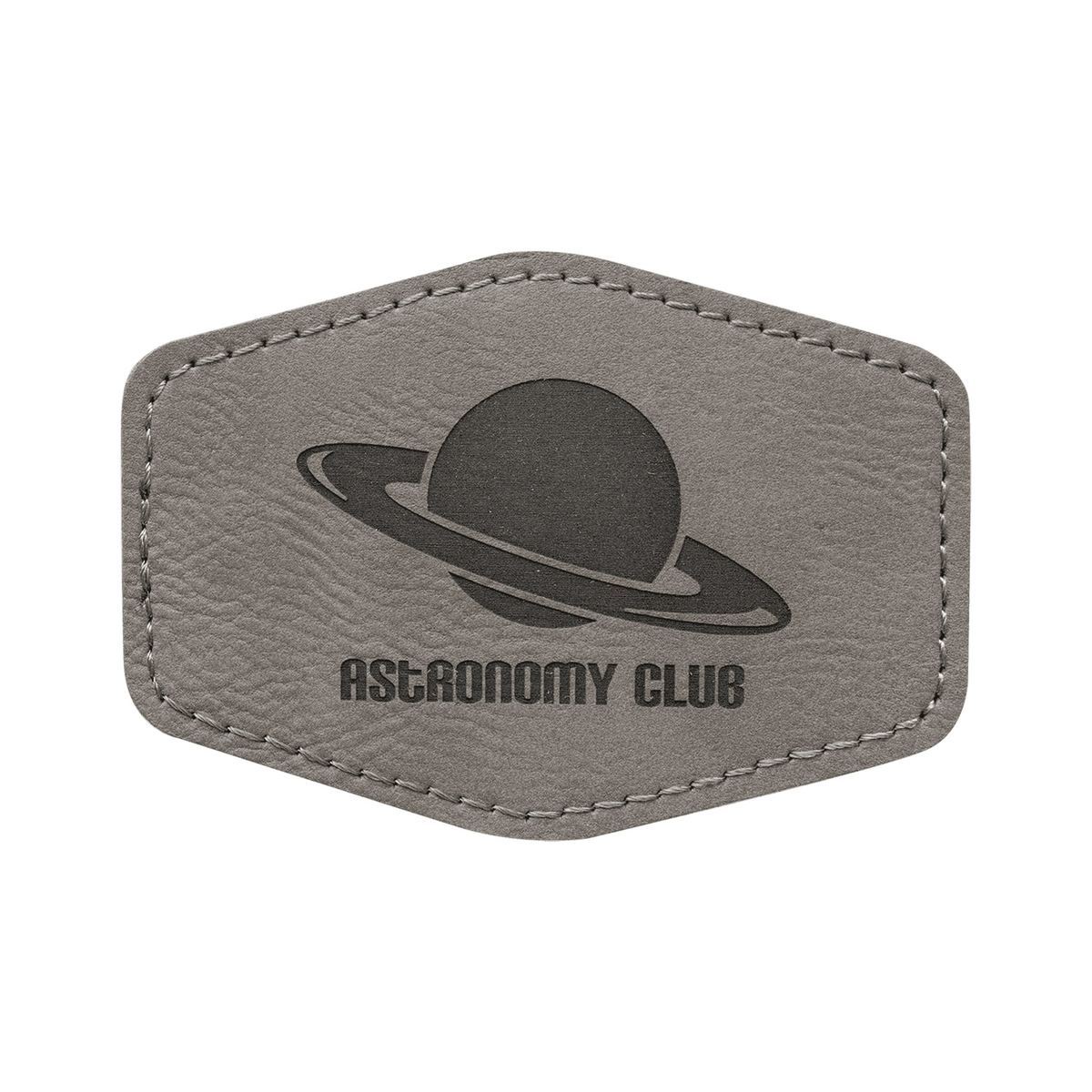Hex Leatherette Patch with Adhesive 3.5" x 2.5"