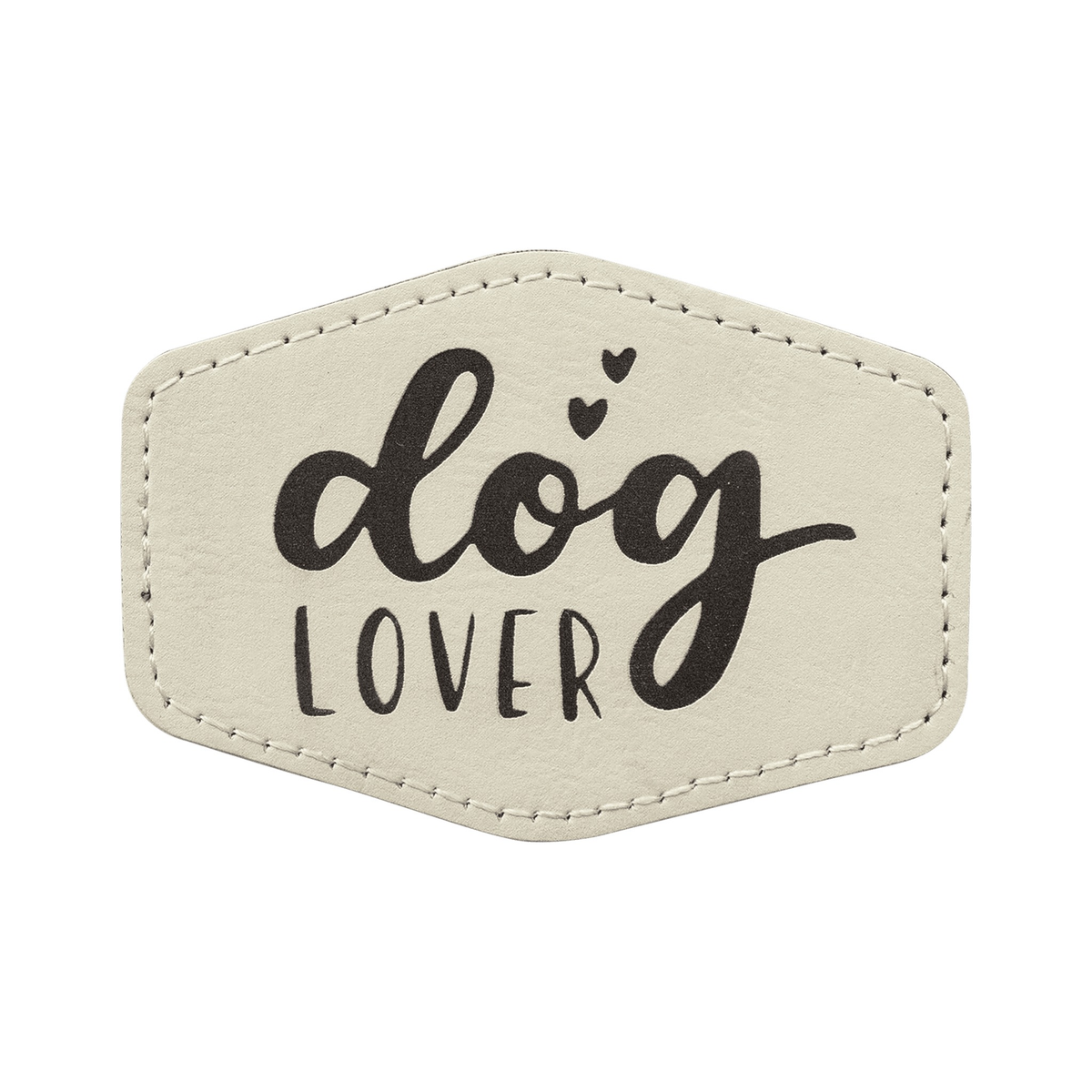 Hex Leatherette Patch with Adhesive 3.5" x 2.5"