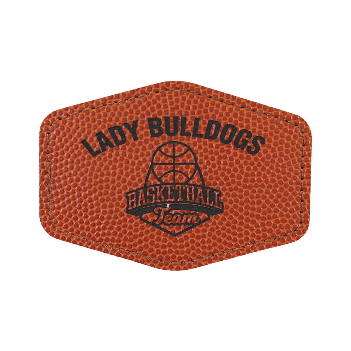 Hex Leatherette Patch with Adhesive 3.5" x 2.5"