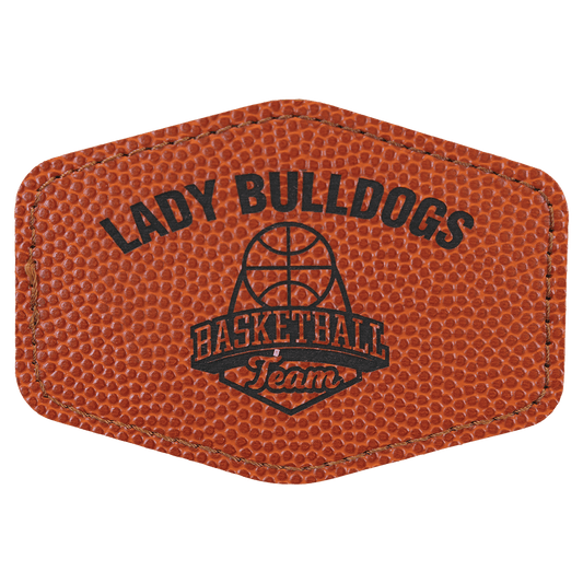 Hex Leatherette Patch with Adhesive 3.5" x 2.5"