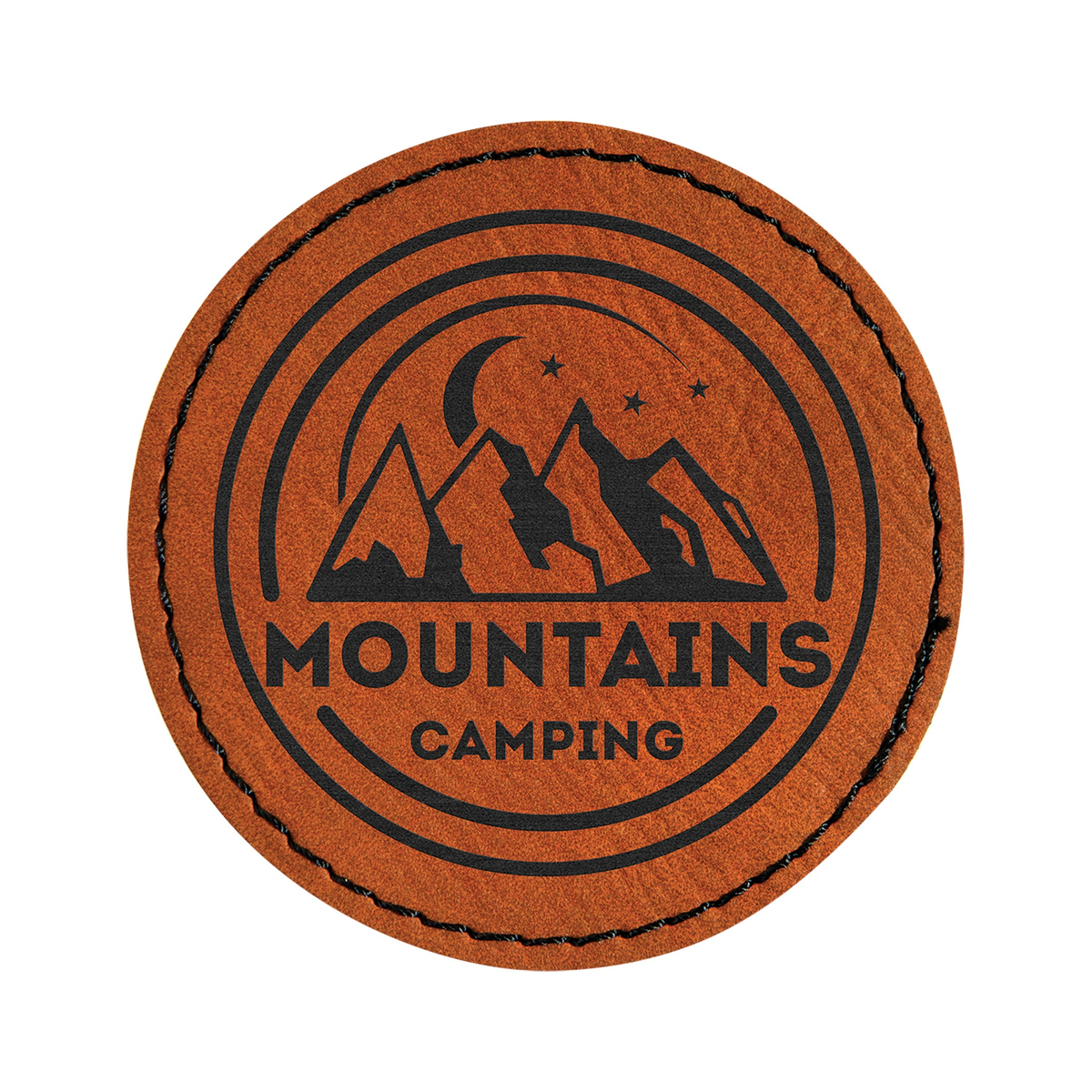 Round Leatherette Patch with Adhesive 2.5"
