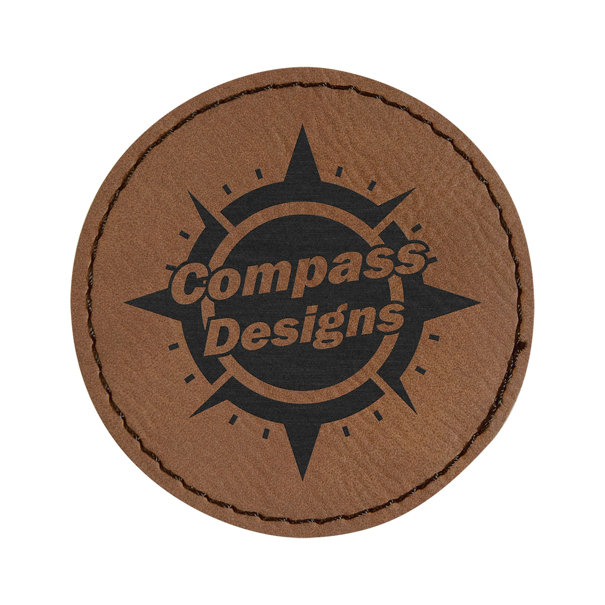 Round Leatherette Patch with Adhesive 2.5"