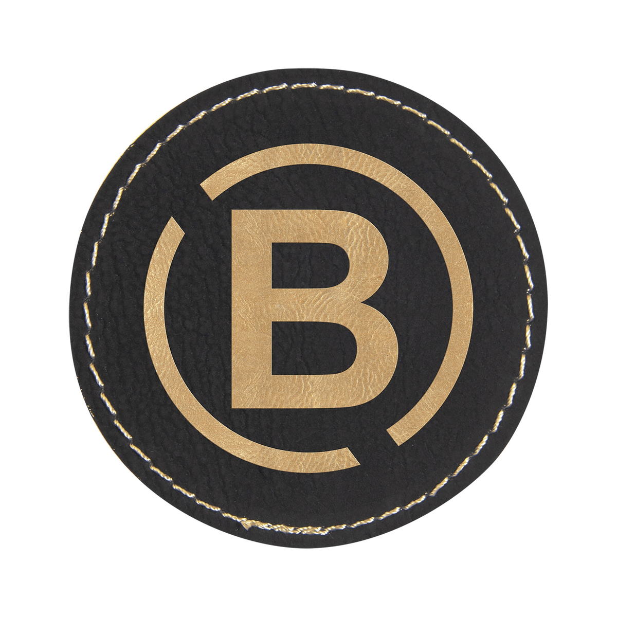 Round Leatherette Patch with Adhesive 2.5"