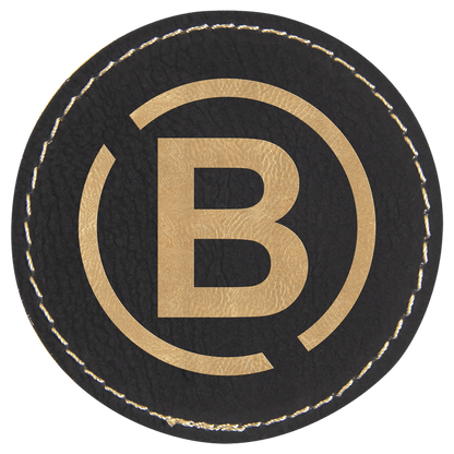 Round Leatherette Patch with Adhesive 2.5"