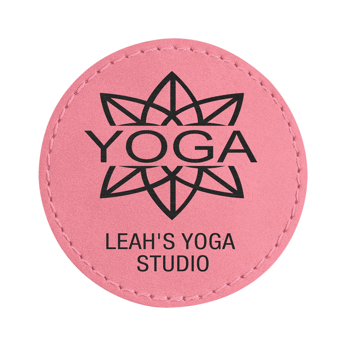 Round Leatherette Patch with Adhesive 2.5"