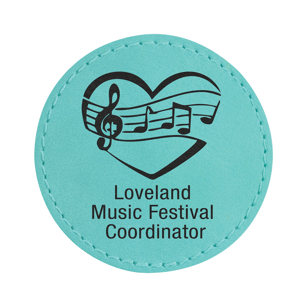 Round Leatherette Patch with Adhesive 2.5"