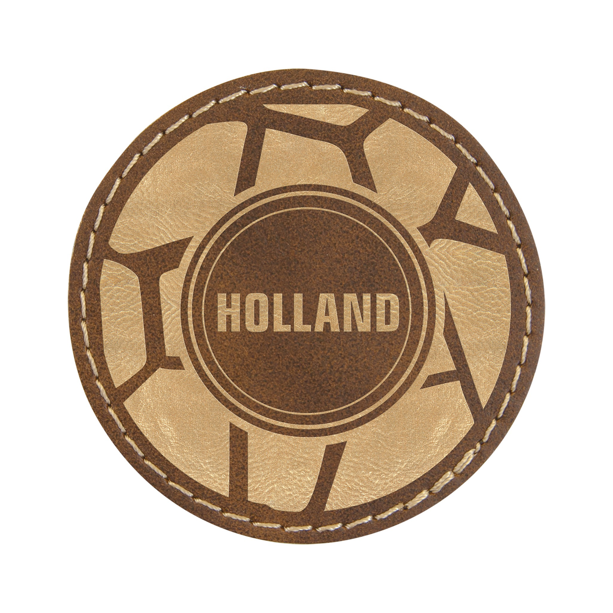 Round Leatherette Patch with Adhesive 2.5"