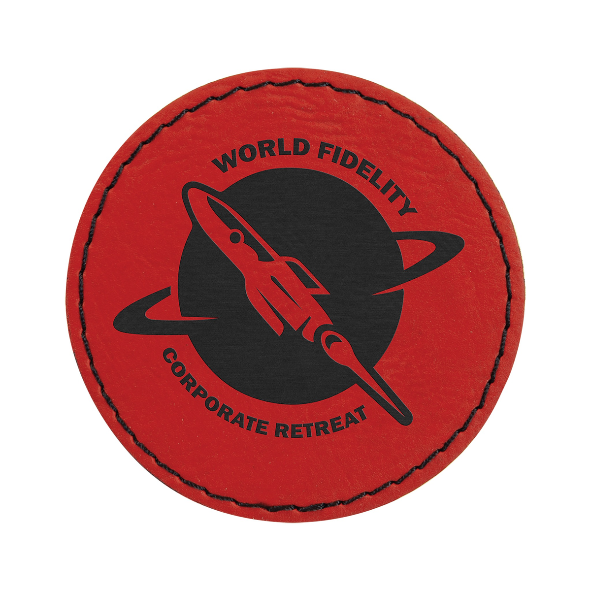 Round Leatherette Patch with Adhesive 2.5"