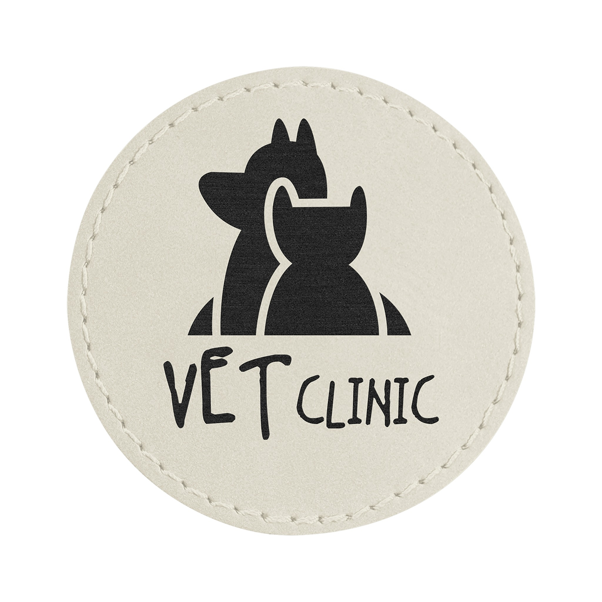 Round Leatherette Patch with Adhesive 2.5"