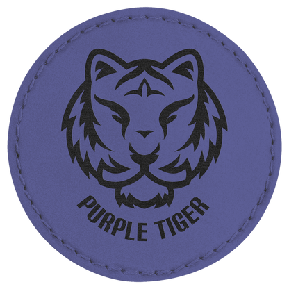 Round Leatherette Patch with Adhesive 2.5"