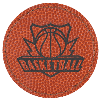 Round Leatherette Patch with Adhesive 2.5"