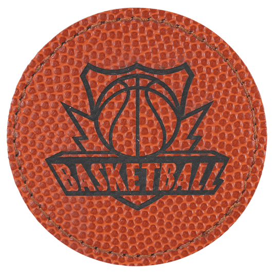 Round Leatherette Patch with Adhesive 2.5"