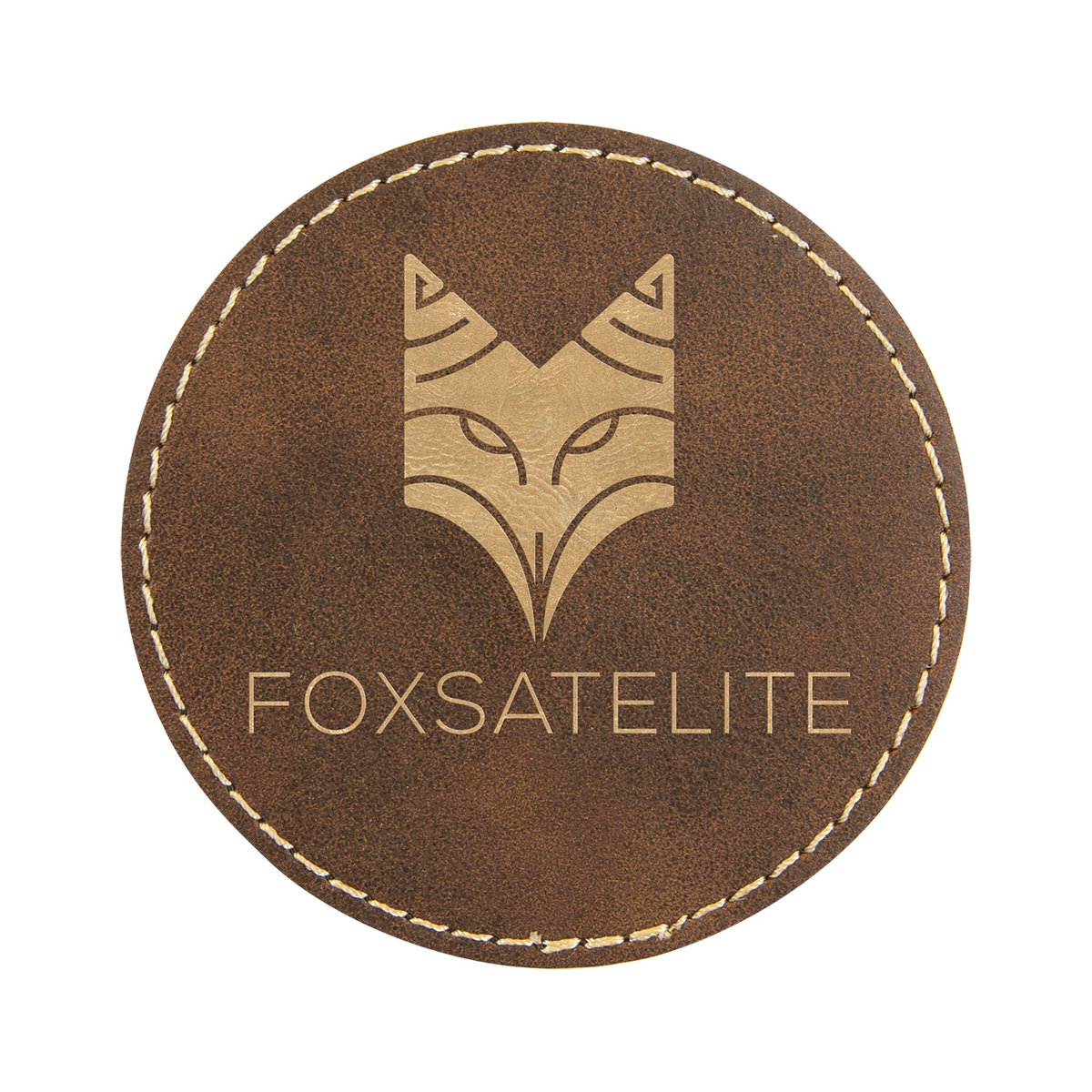 Round Leatherette Patch with Adhesive 3"
