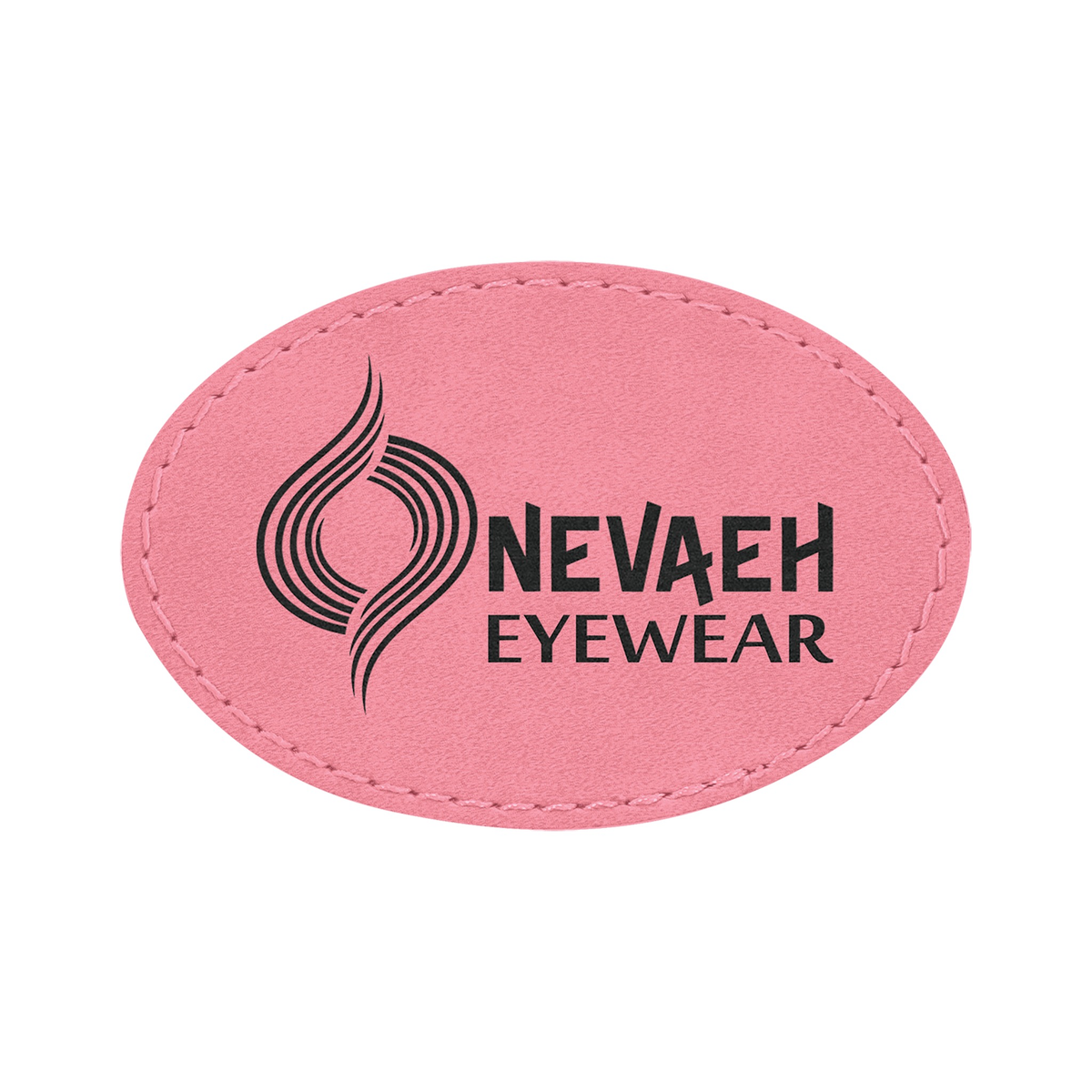 Oval Leatherette Patch with Adhesive 3" x 2"