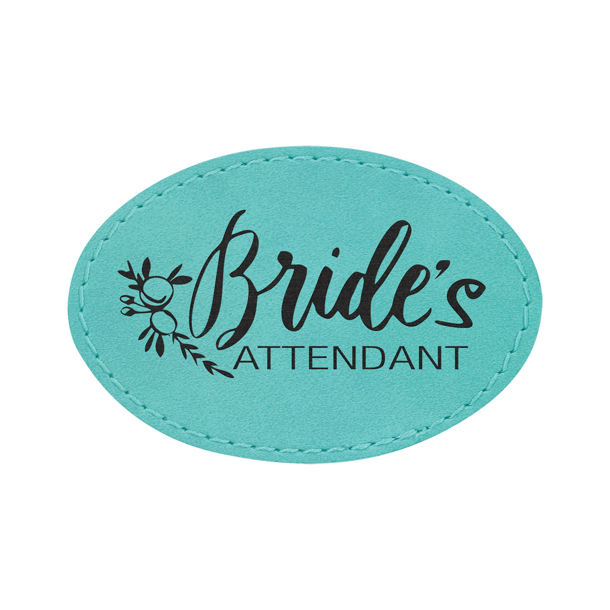 Oval Leatherette Patch with Adhesive 3" x 2"