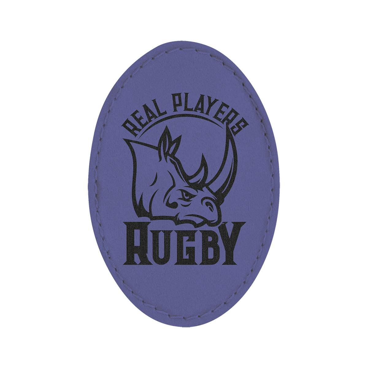 Oval Leatherette Patch with Adhesive 3" x 2"