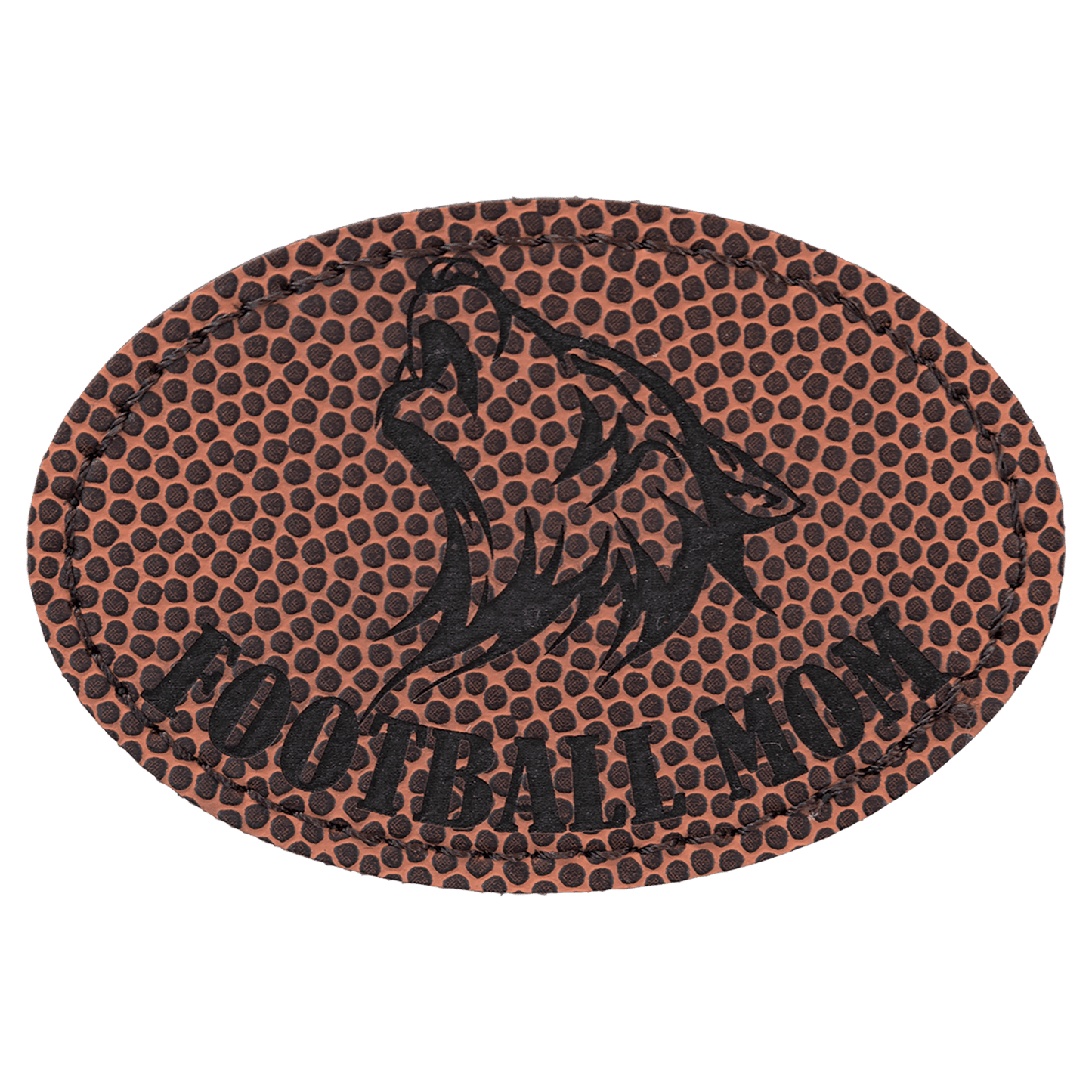Oval Leatherette Patch with Adhesive 3" x 2"